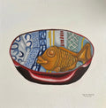 Fish bowl oil painting (A4)
